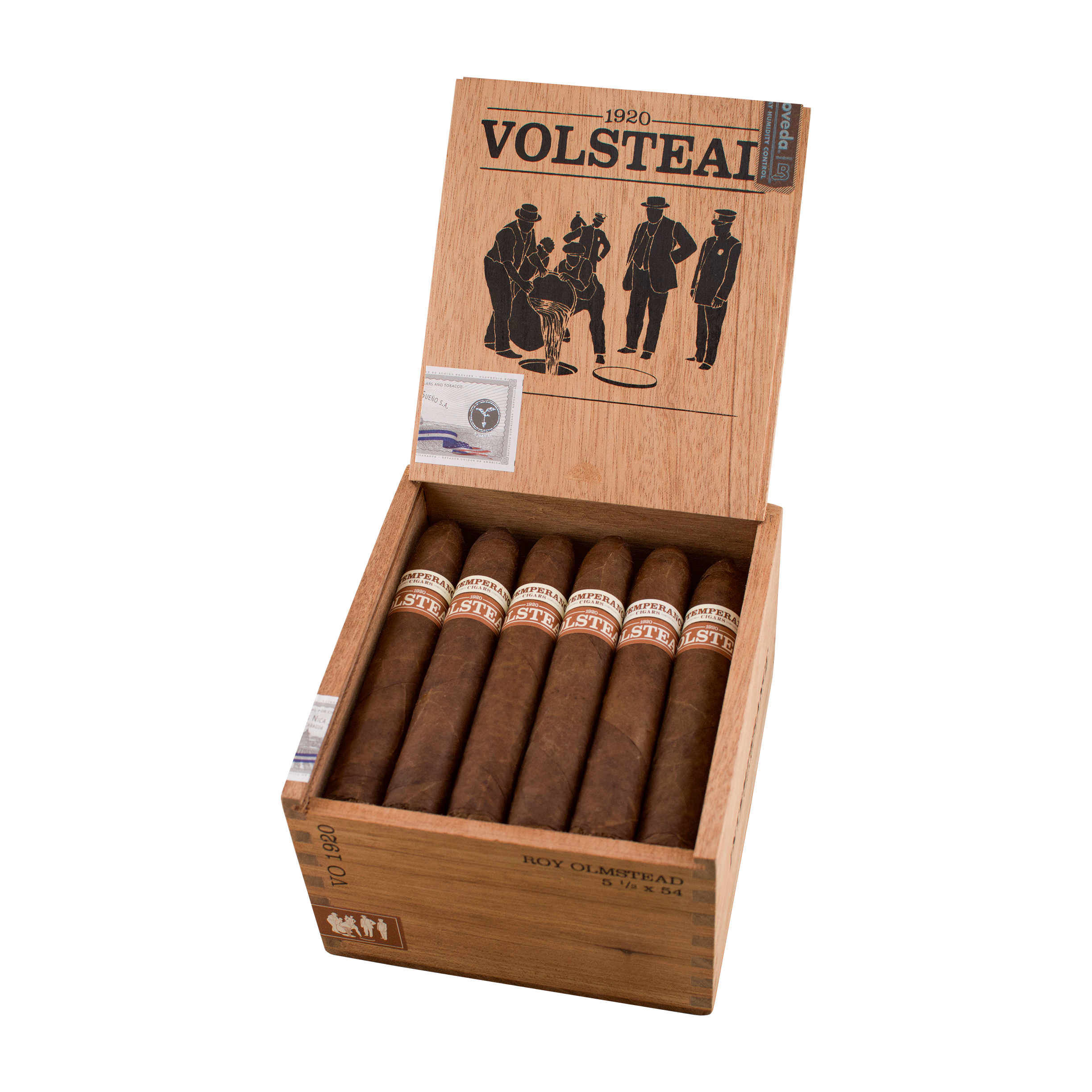 RoMa Craft Tobac Intemperance Volstead Roy Olmstead (5 1/2 x 54) Cigar