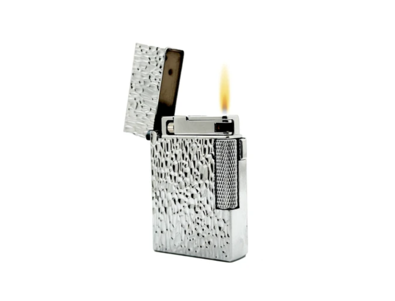 Visol Hubbard Chrome Hammered Soft Flame and Torch cigar by Lighters