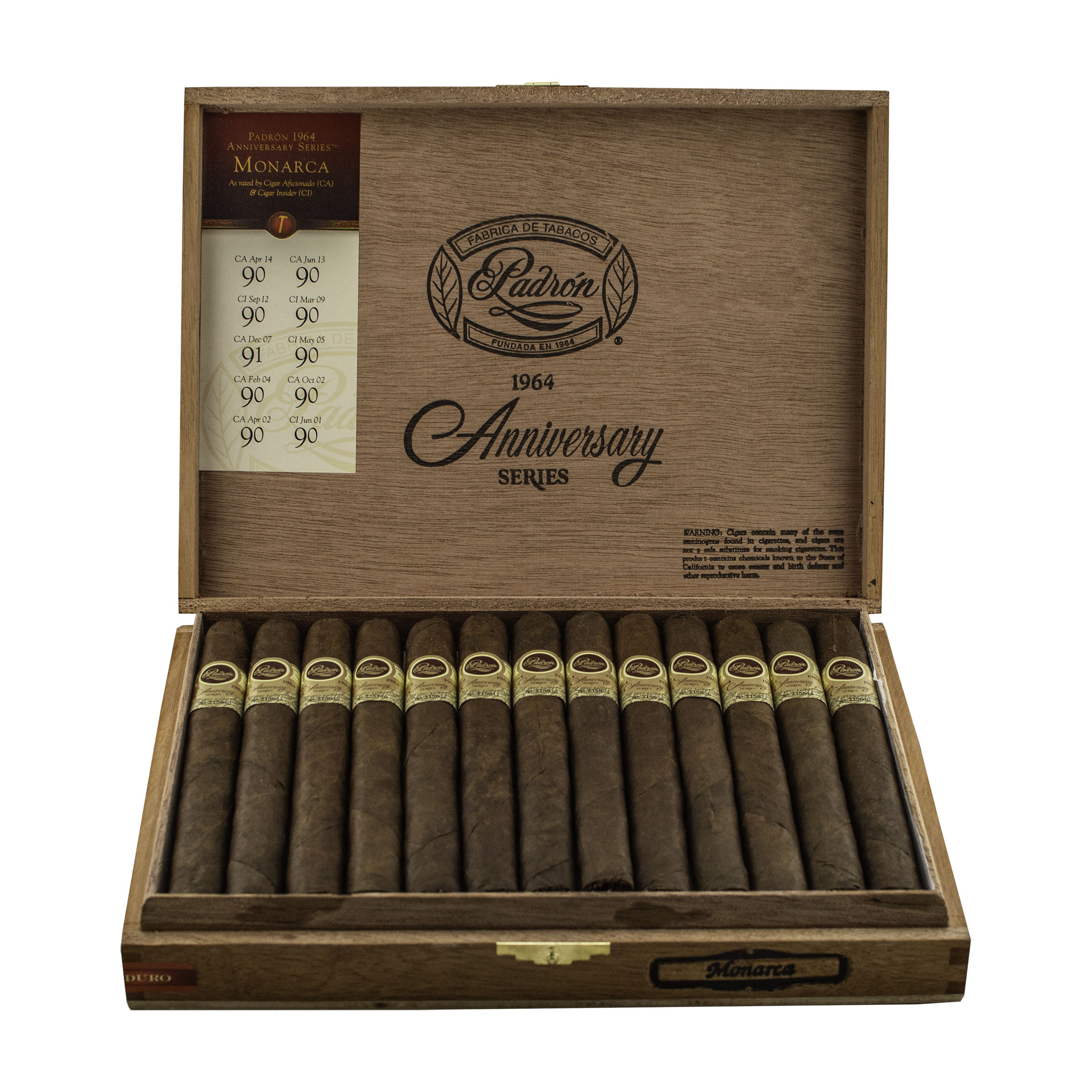 Padron 1964 Anniversary Monarcas Maduro Lonsdale (6 1/2 x 46) Cigar