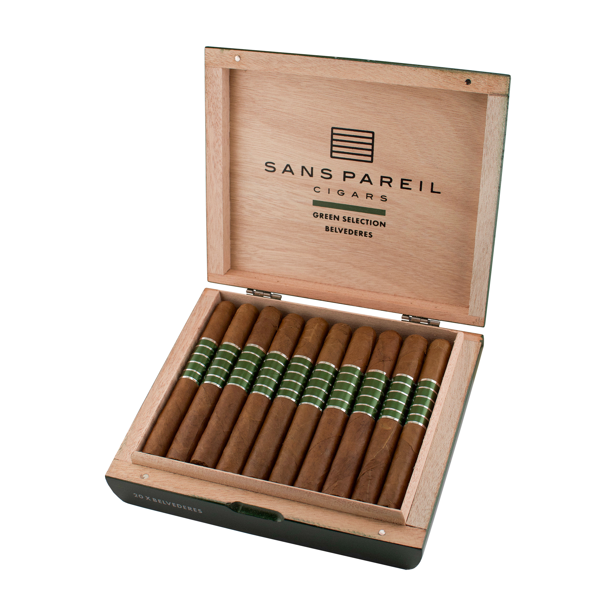 Sans Pareil Green Belvederes (5 1/4 x 40) Cigar