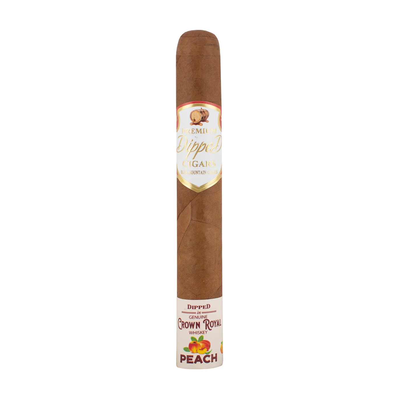 Blue Mountain Crown Royal Whiskey Peach Toro (6 x 52) Cigar