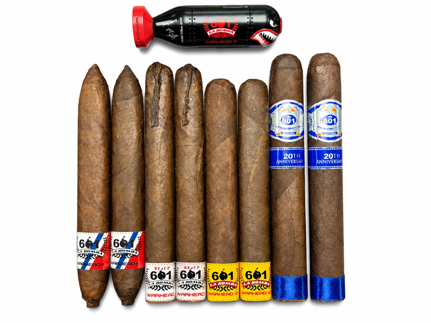 Espinosa La Bomba Warhead 601 20th Anniversary Sampler cigar by Cigar Hustler Samplers