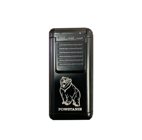 Powstanie Wojtek "WAR BEAR" Triple Torch Lighter - Black cigar by Lighters