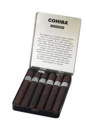 Cohiba Black Pequenos Cigar (4 3/16 x 36) Tin of 6